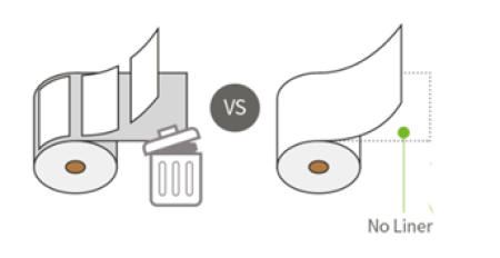 Linerless label image