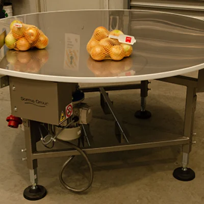 Automated Rotating Accumulation Table
