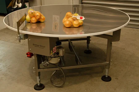 Automated Rotating Accumulation Table